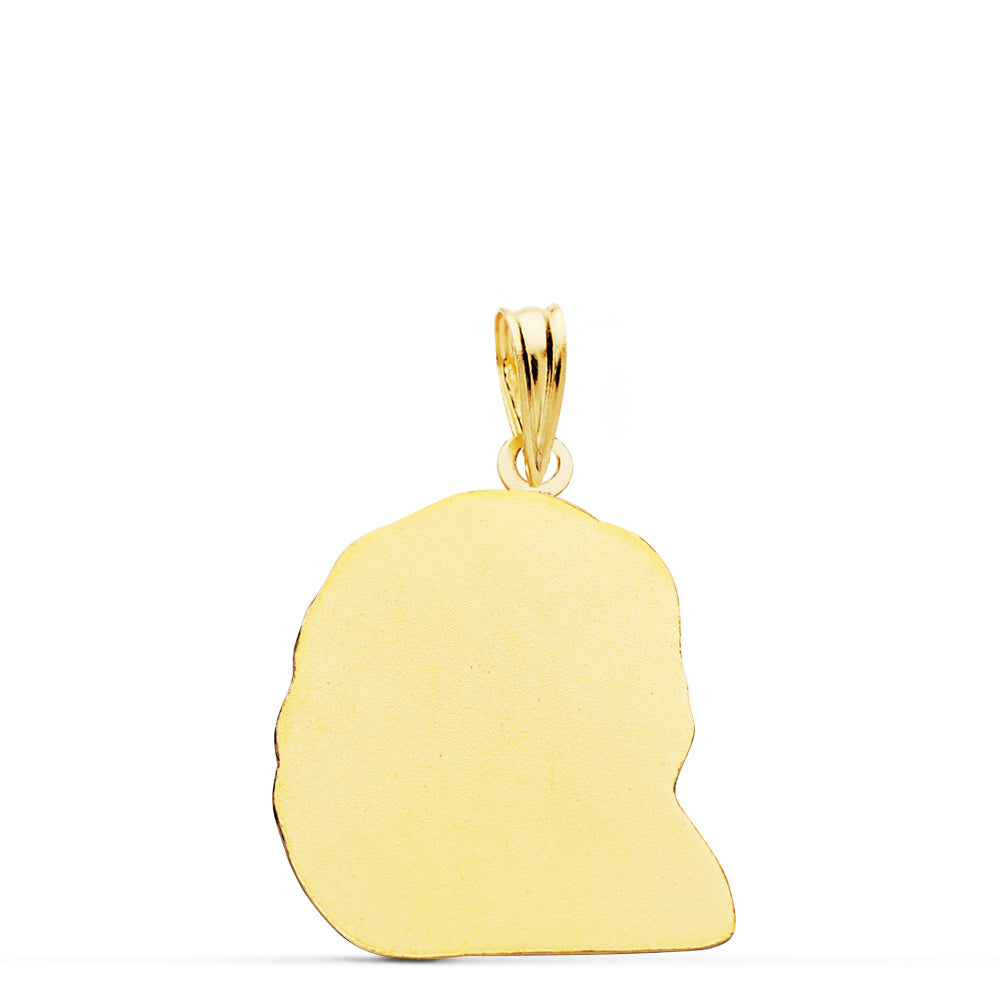 Colgante Cabeza de Cristo 23 x 19 mm de oro amarillo 18K