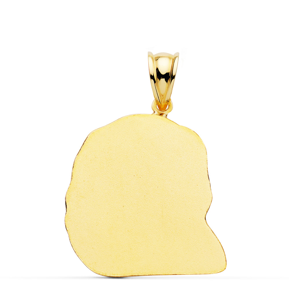 Colgante Cabeza de Cristo 26 x 21 mm de oro amarillo 18K
