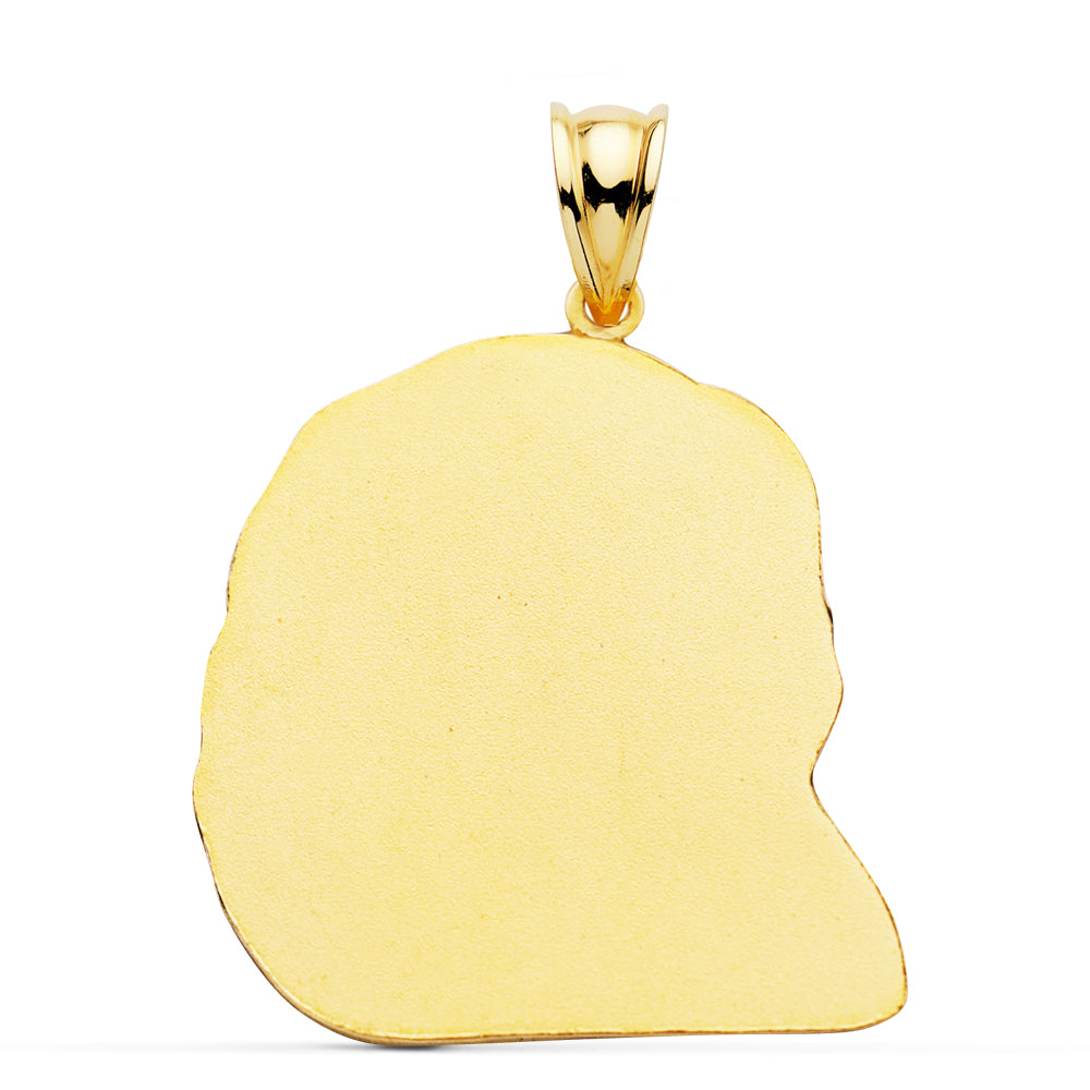 Colgante Cabeza de Cristo 30 x 25 mm de oro amarillo 18K