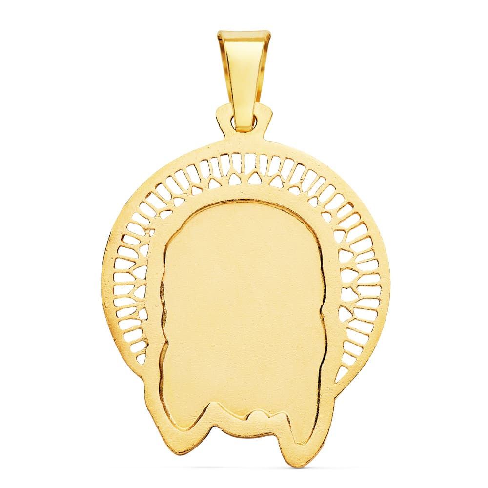 Colgante Colgante Cabeza de Cristo Orla 29 x 25 mm de oro amarillo 18K