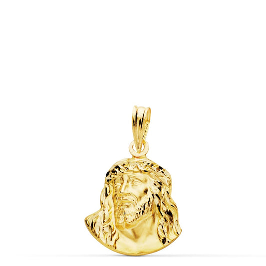 Colgante Cabeza de Cristo de Murillo 18 x 14 mm de oro amarillo 18K