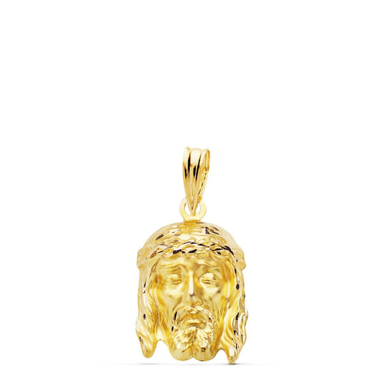 18K COLGANTE CRISTO DE LA BUENA MUERTE ORO AMARILLO ESTAMPADO. 19X12 MM