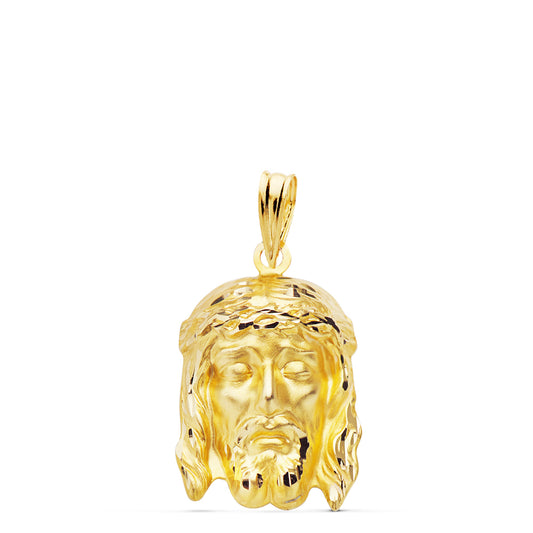 Cristo Buena Muerte 21 x 14 mm de oro amarillo 18K