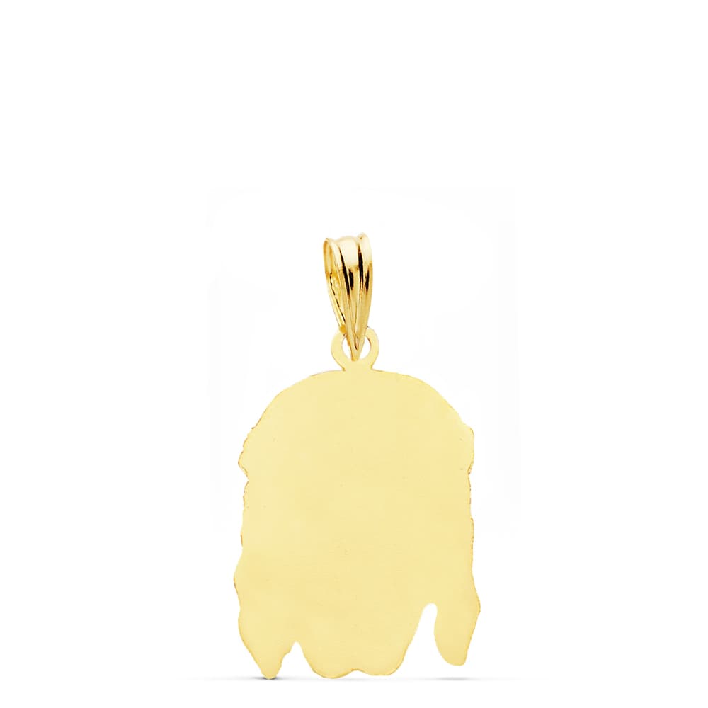 Cristo Buena Muerte 21 x 14 mm de oro amarillo 18K