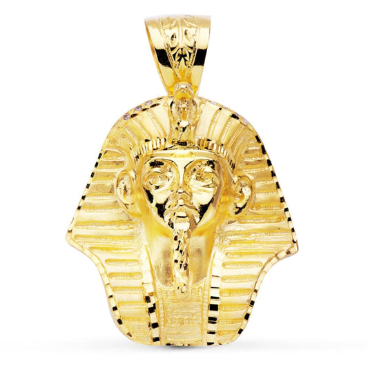 18K COLGANTE ORO AMARILLO FARAON GIGANTE. 46X44 M