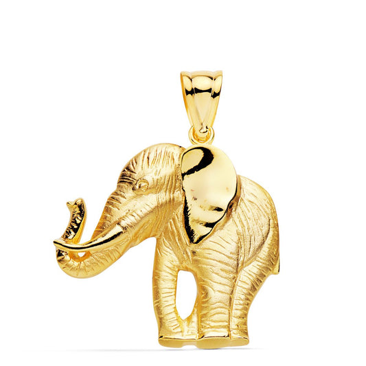 Colgante Elefante Silueta 32 x 30 mm de oro amarillo 18K
