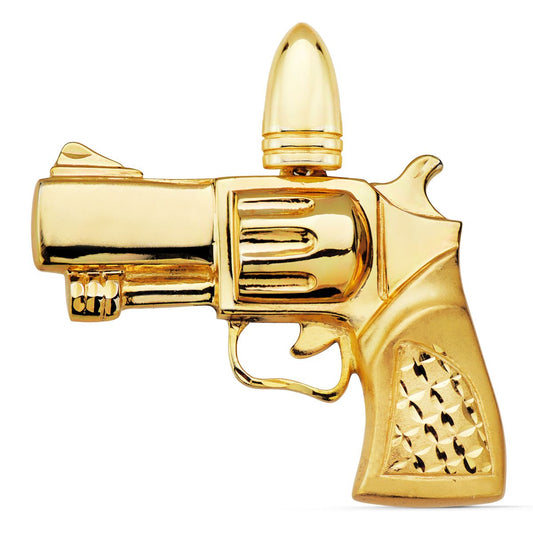 Colgante Pistola 55 x 42 mm de oro amarillo 18K