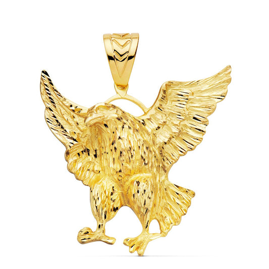 Colgante Aguila Calva Americana 49 x 47 mm de oro amarillo 18K