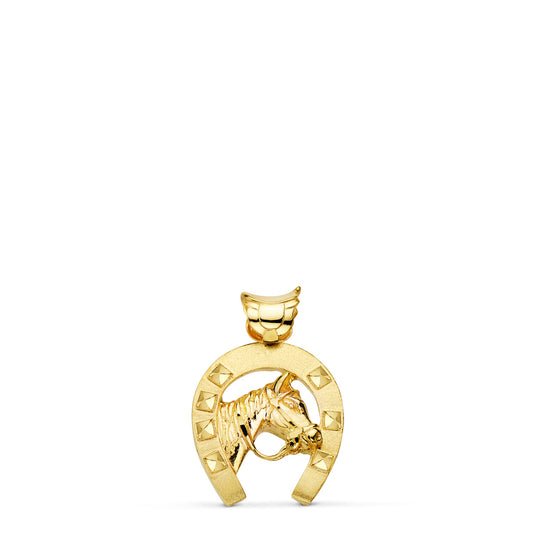 Colgante Herradura de Caballo 25 x 22 mm de oro amarillo 18K