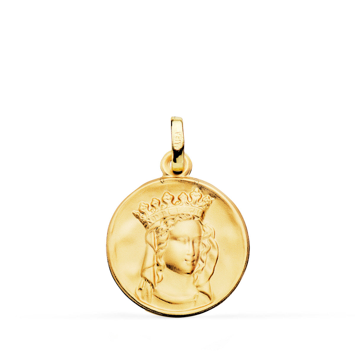 Medalla Notre Dame de Paris 18 mm de oro amarillo 18K