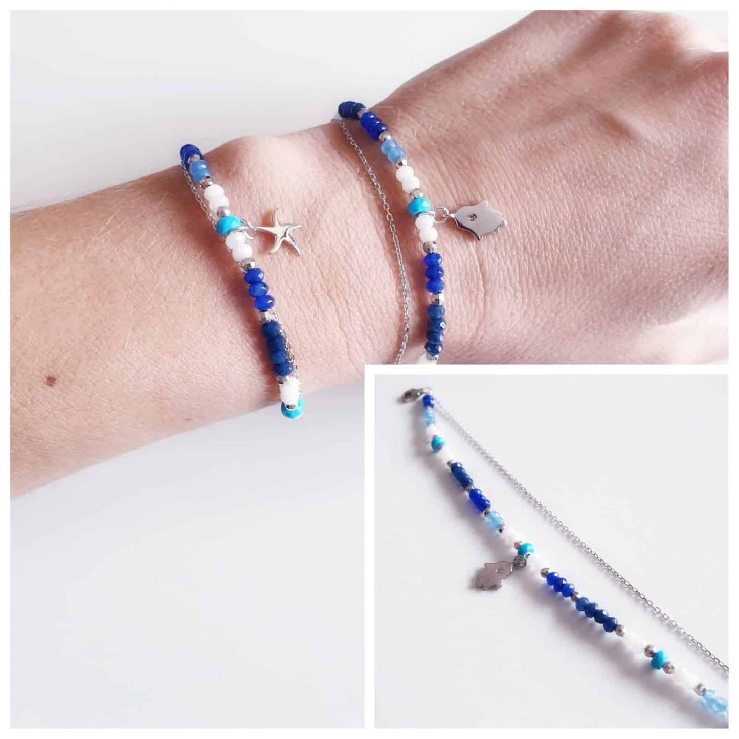 Pulsera blue hamsa
