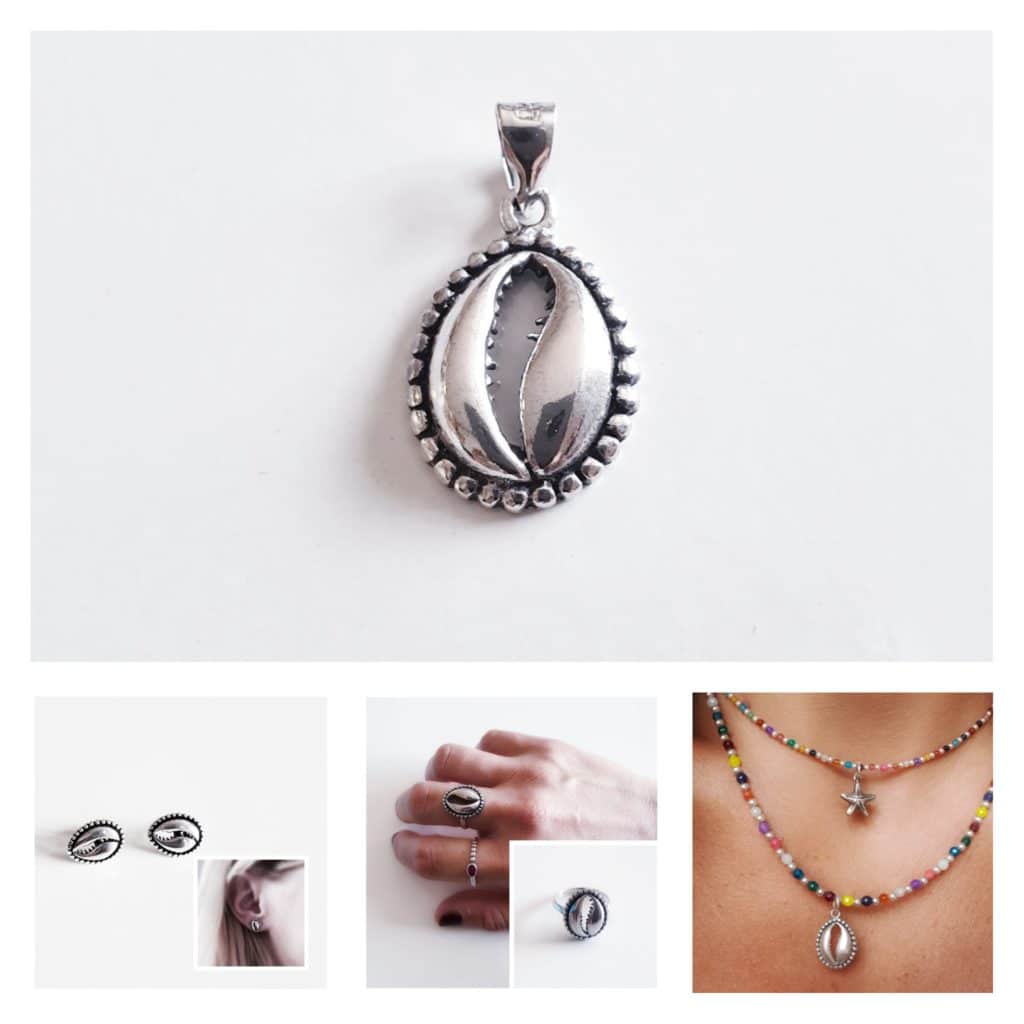 COLGANTE CONCHA PLATA