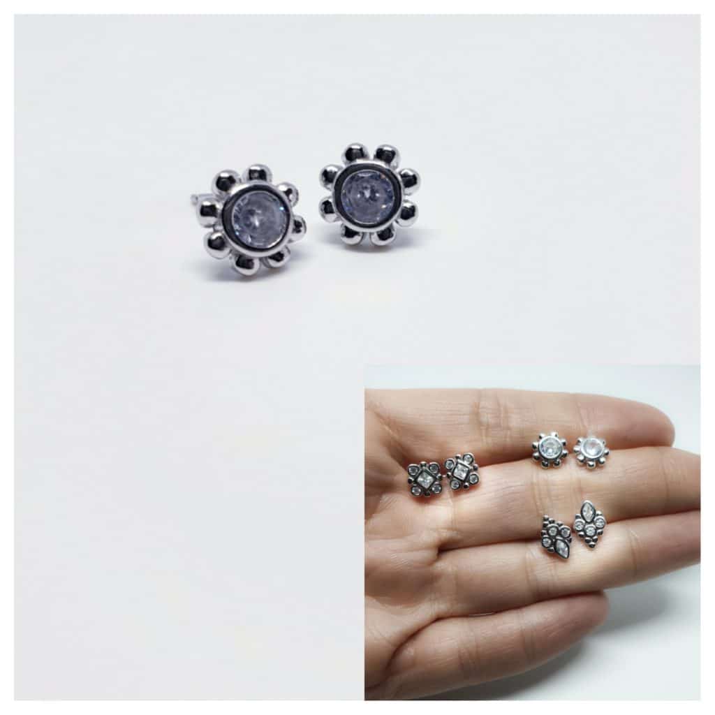 Pendientes Roma de plata de ley