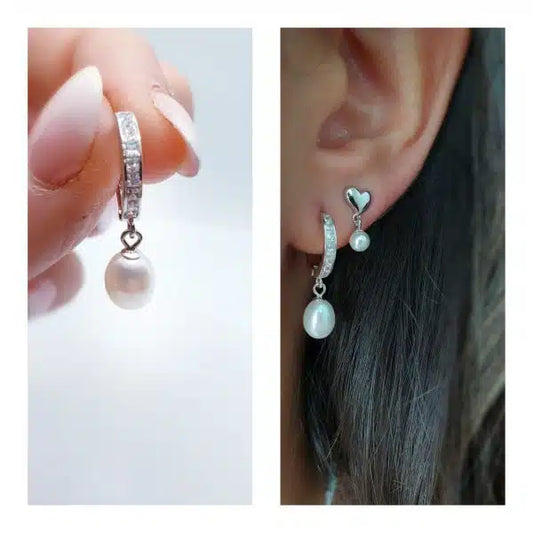 Pendientes Deluxe perla