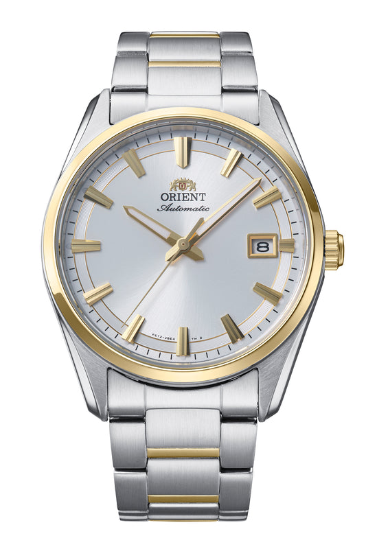 Reloj Orient Stretto Date Automático RA-AC0R01S30B, esfera blanco